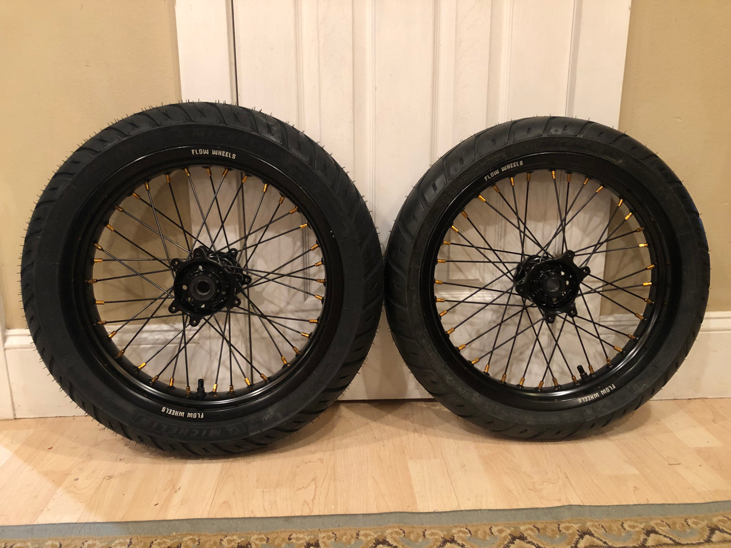 Surron Ultra Bee 17" Supermoto wheelset with tires