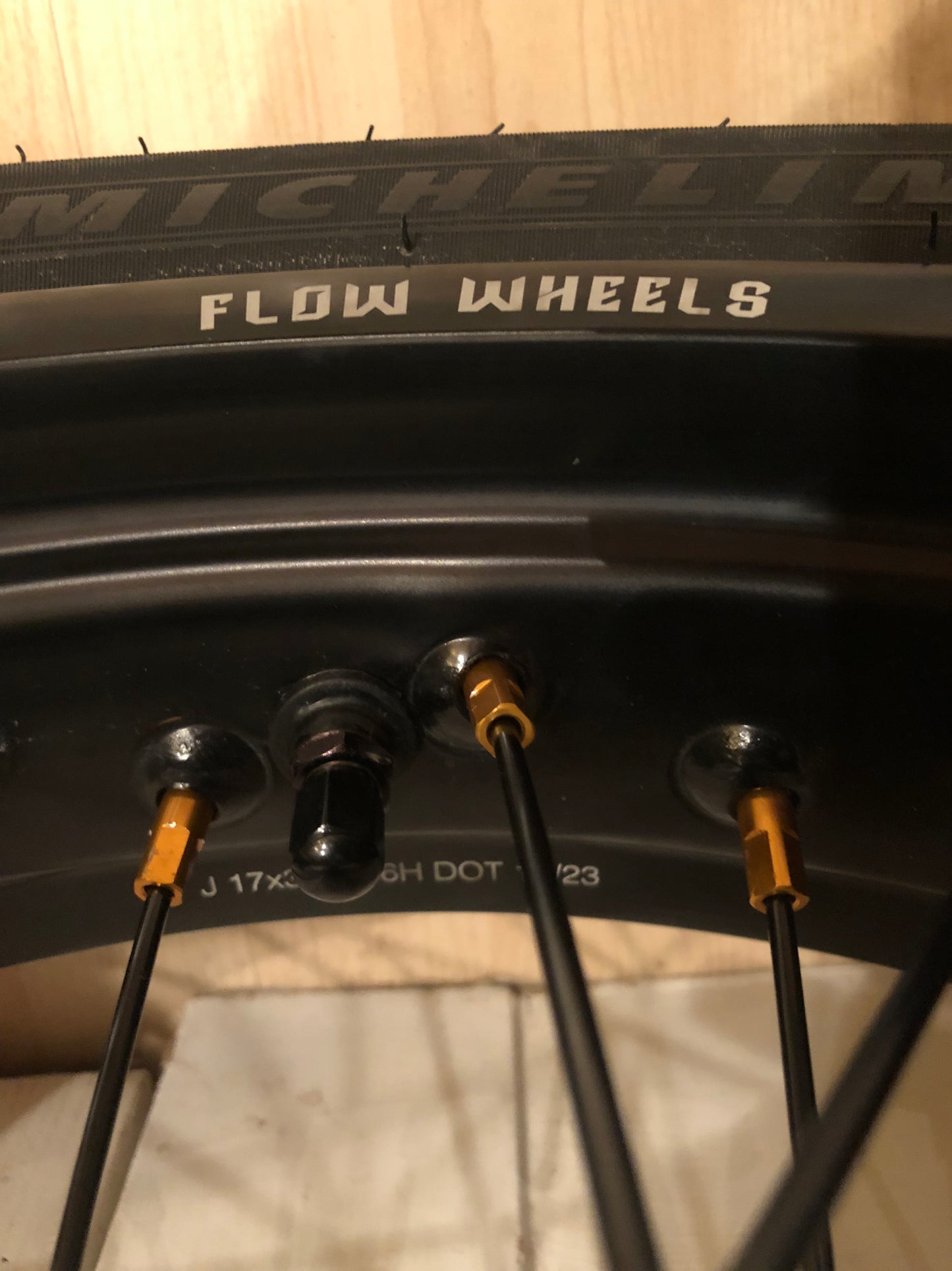 Surron Ultra Bee 17" Supermoto wheelset with tires