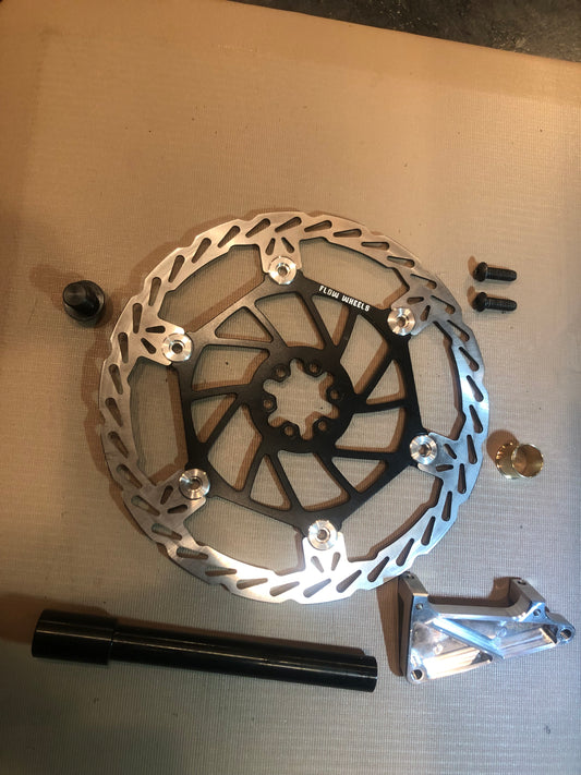 KTM 85 fork brake/wheel adapter kit for stock wheels and brakes
