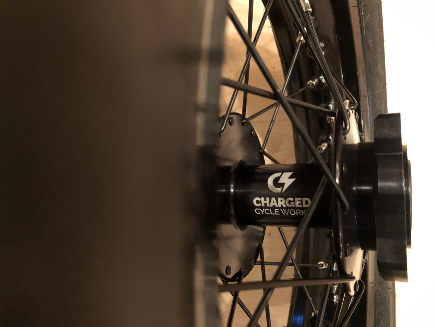 Surron 12" supermoto wheel set