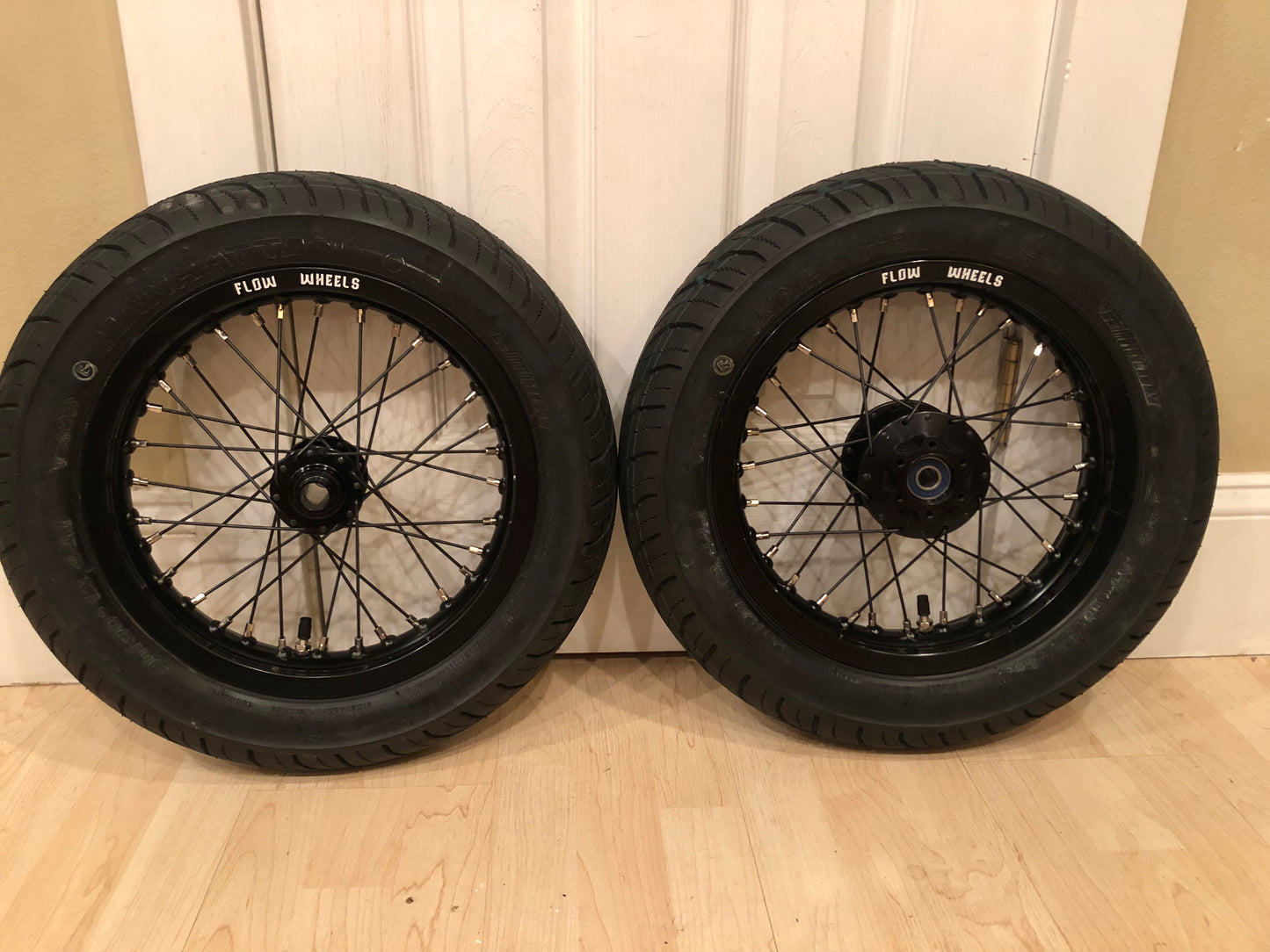 Surron 12" supermoto wheel set