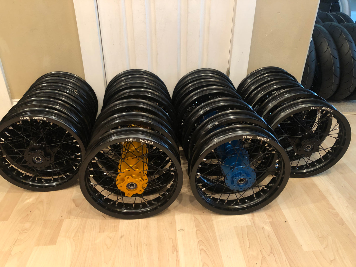 Surron 12" supermoto wheel set