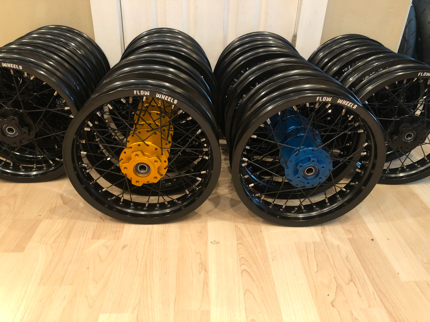Surron 12" supermoto wheel set