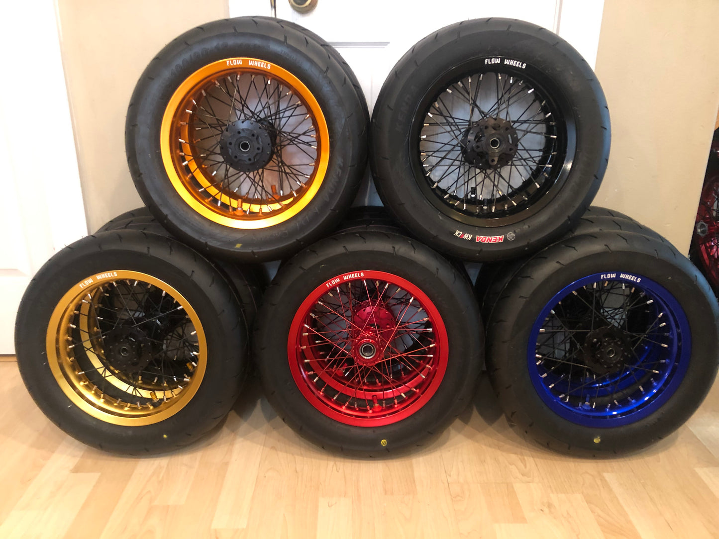 Surron 12" supermoto wheel set