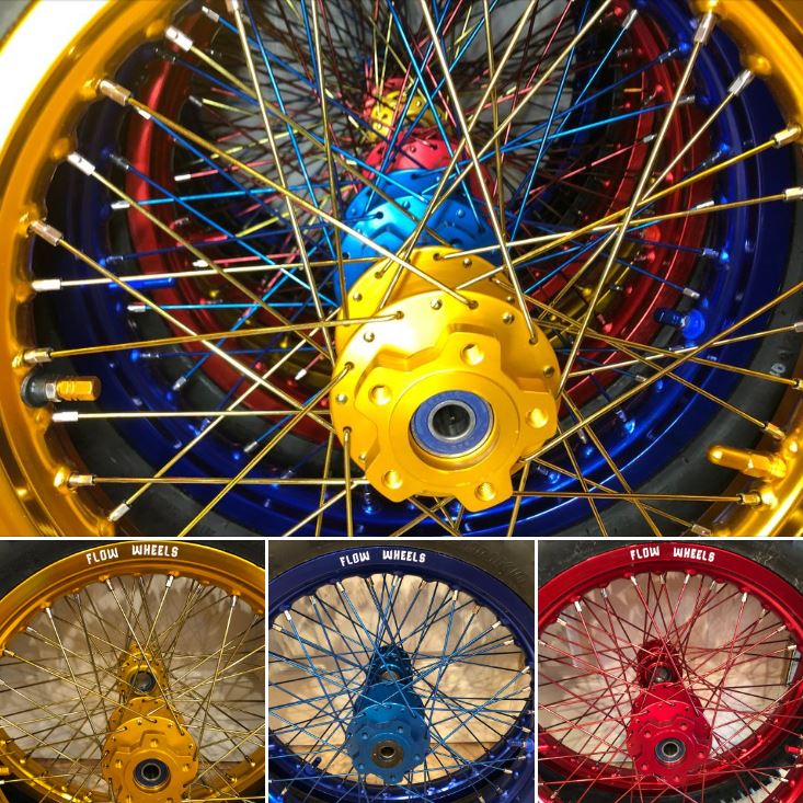Flow Wheels 14" Supermoto Wheelset