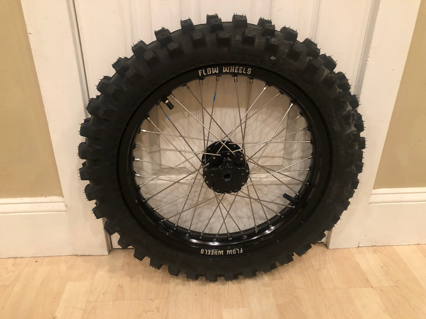 Talaria Sting 17 inch rear wheel with 100 wide tire!